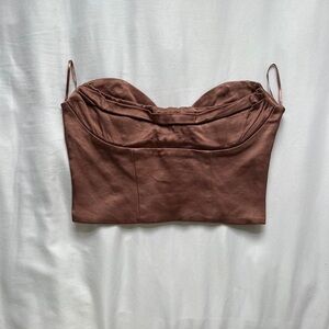 ZARA STRAPLESS TOP